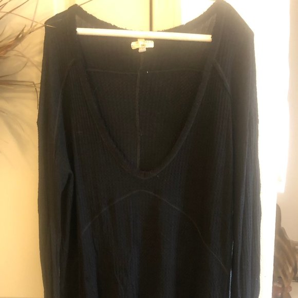 Free People Laguna Black Thermal Long S - Picture 3 of 3